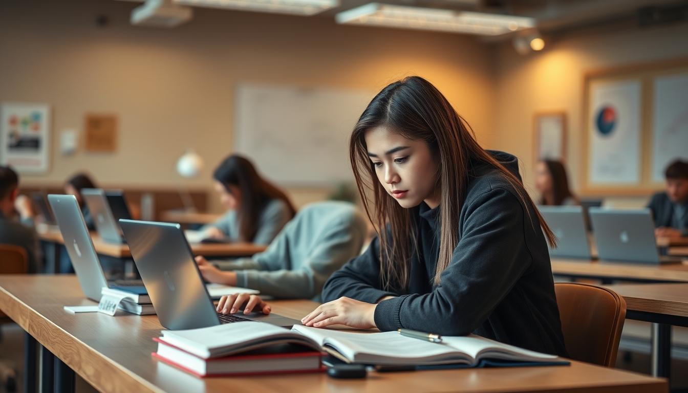 Organized exam preparation notes and academic planner