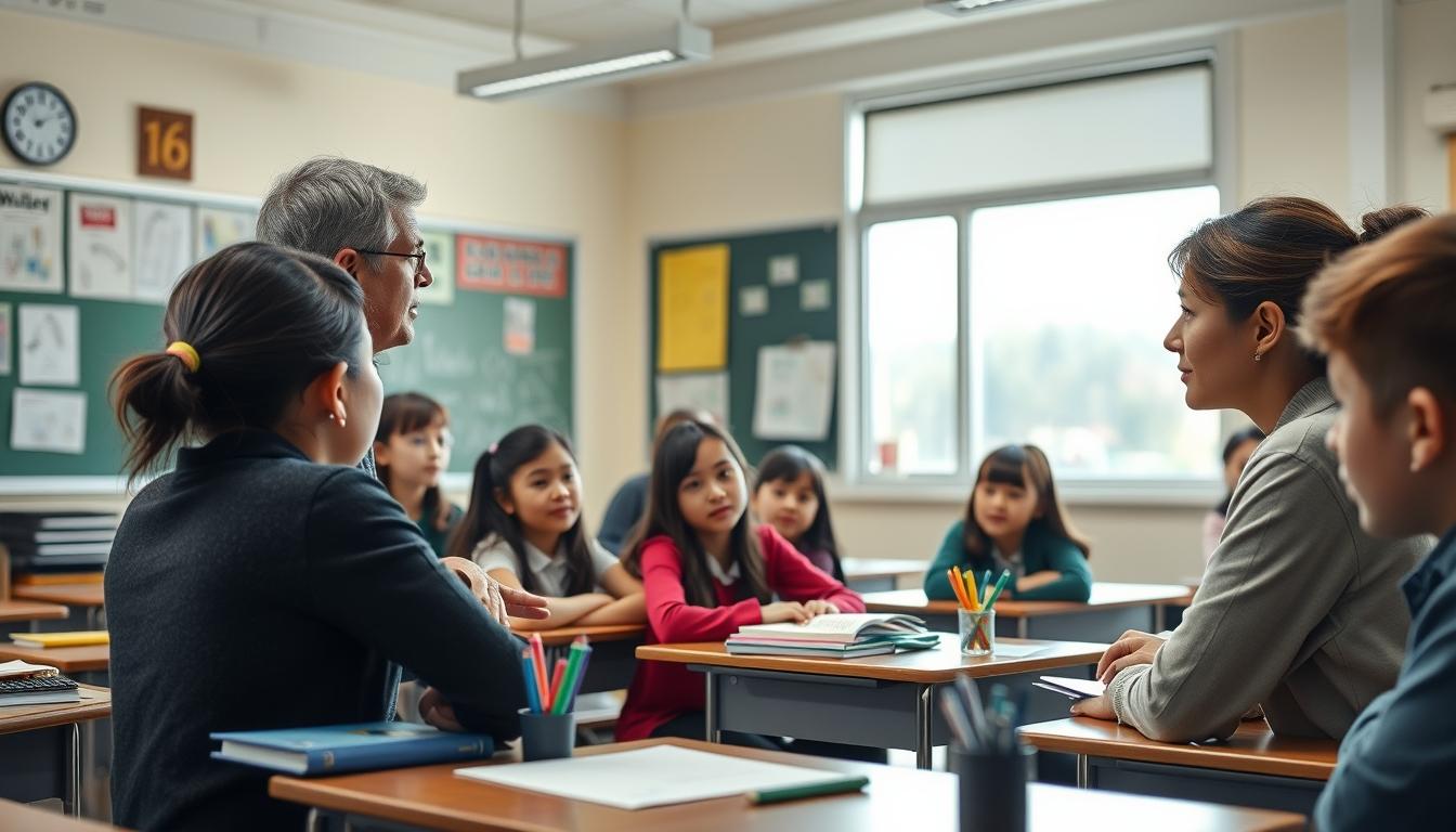 Student using learning strategies while studying