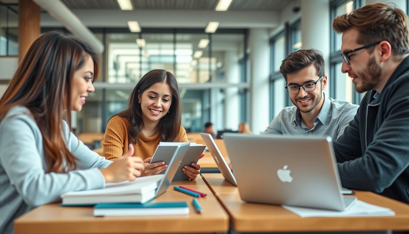 Structured study materials and learning resources on a desk