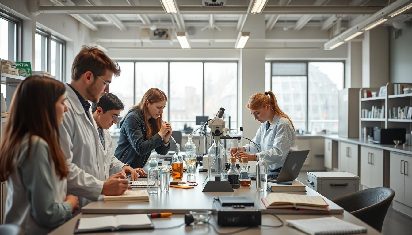 Student preparing for exams with study materials
